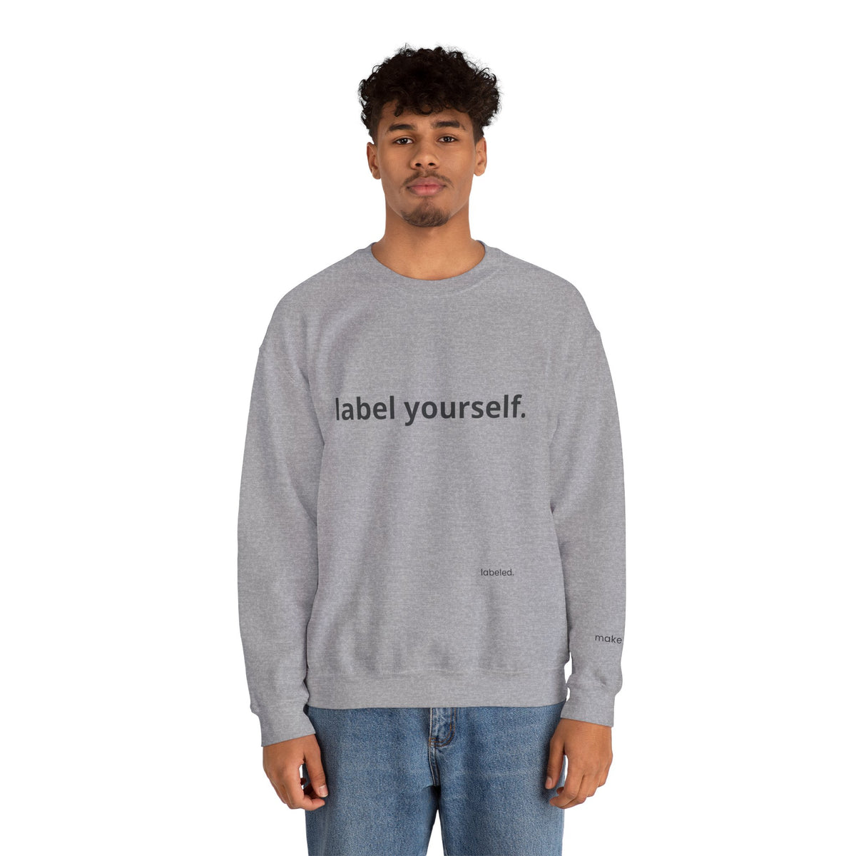 labeled. — Label Yourself Personalized Crewneck