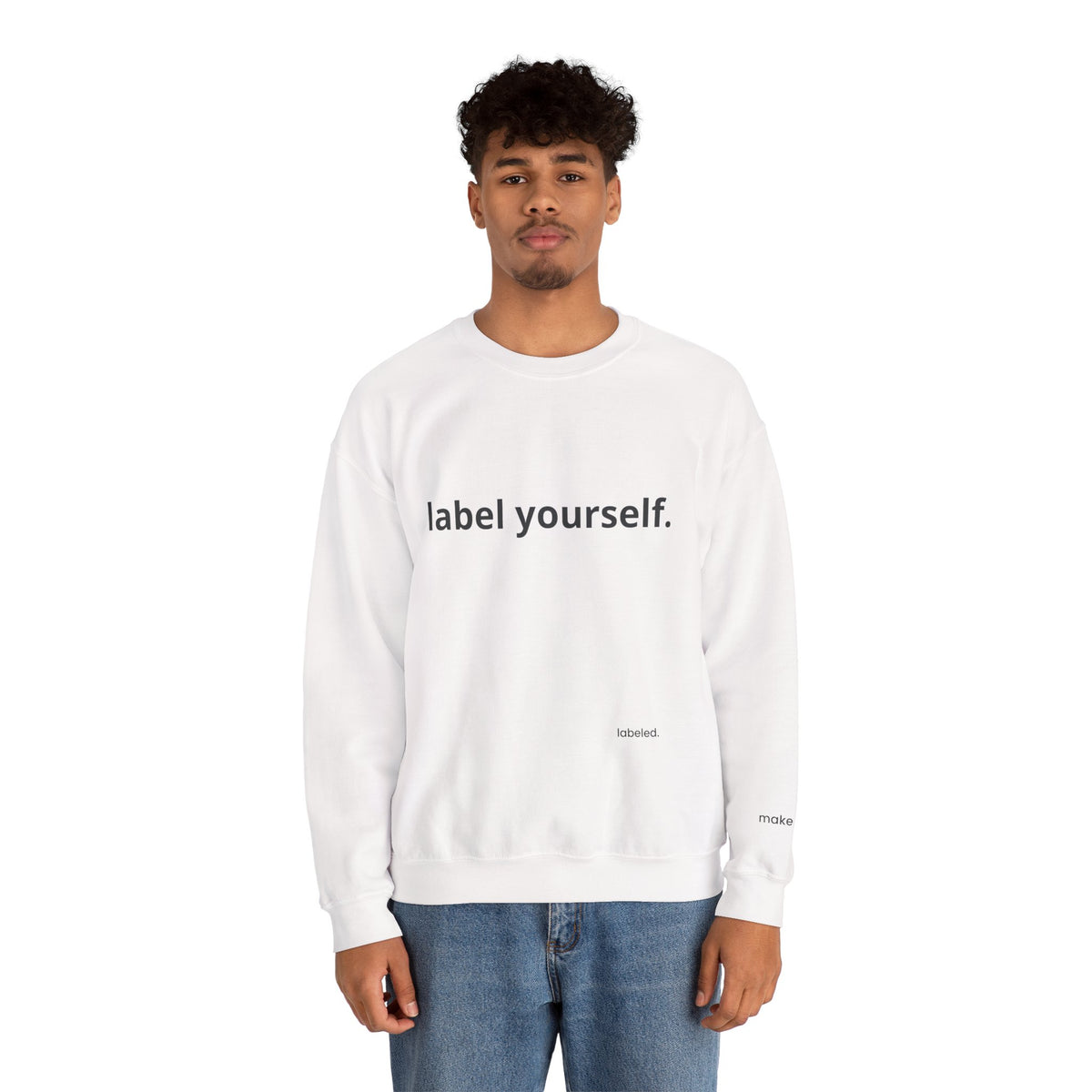 labeled. — Label Yourself Personalized Crewneck