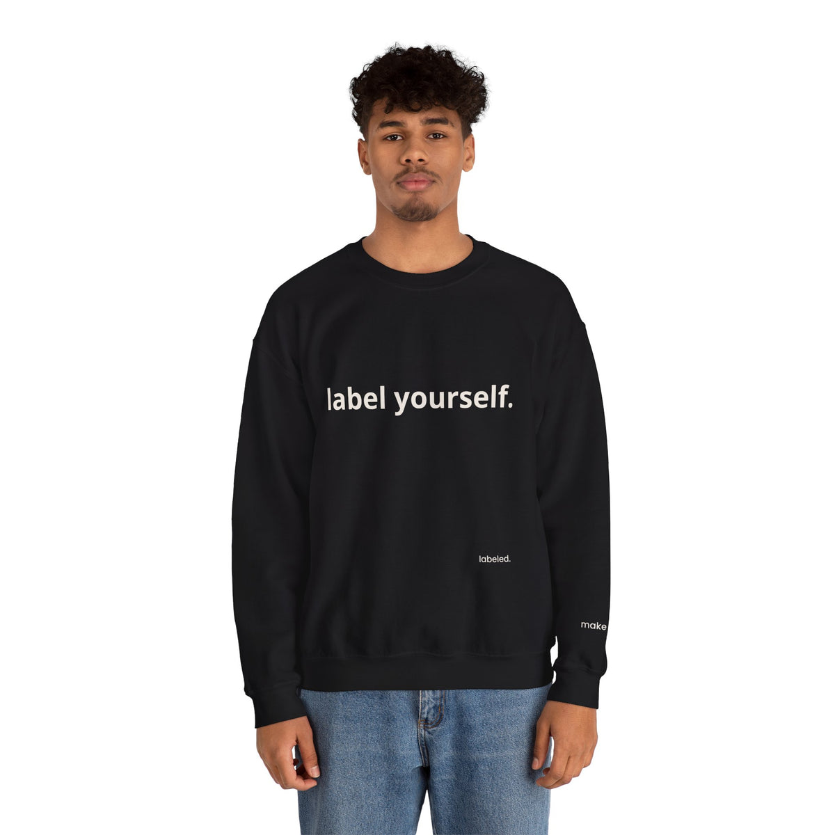 labeled. — Label Yourself Personalized Crewneck