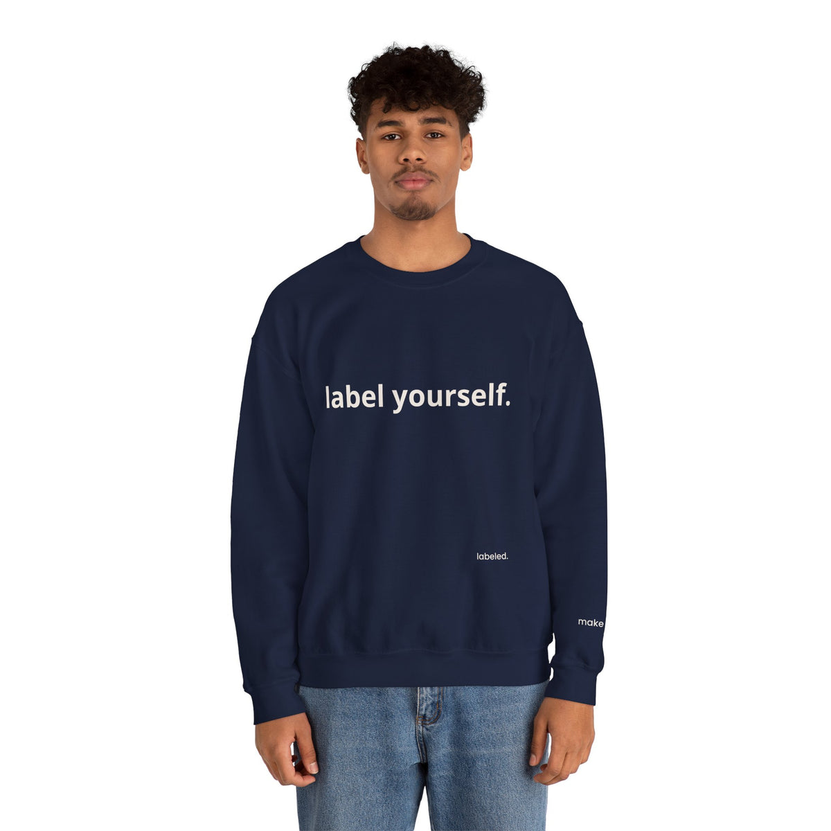 labeled. — Label Yourself Personalized Crewneck