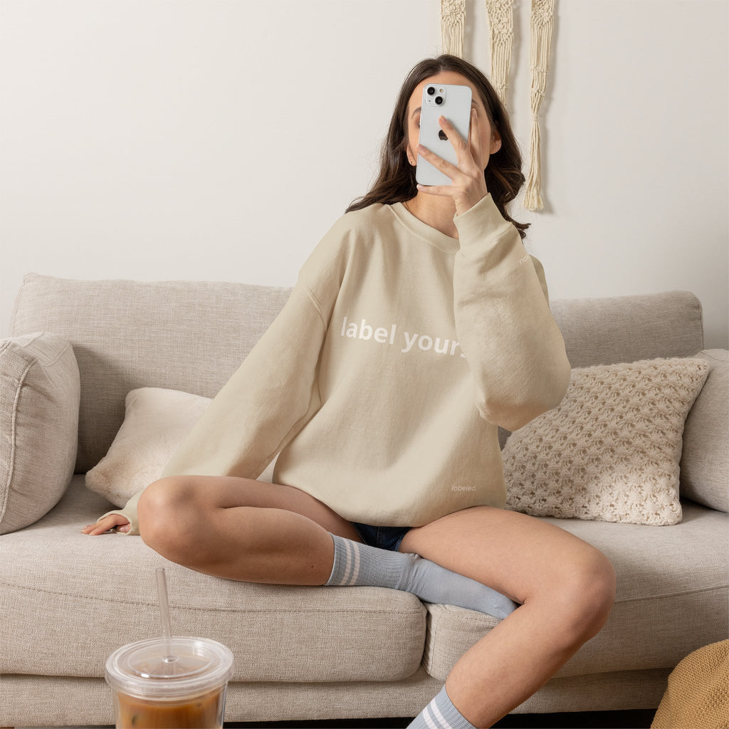 labeled. — Label Yourself Personalized Crewneck