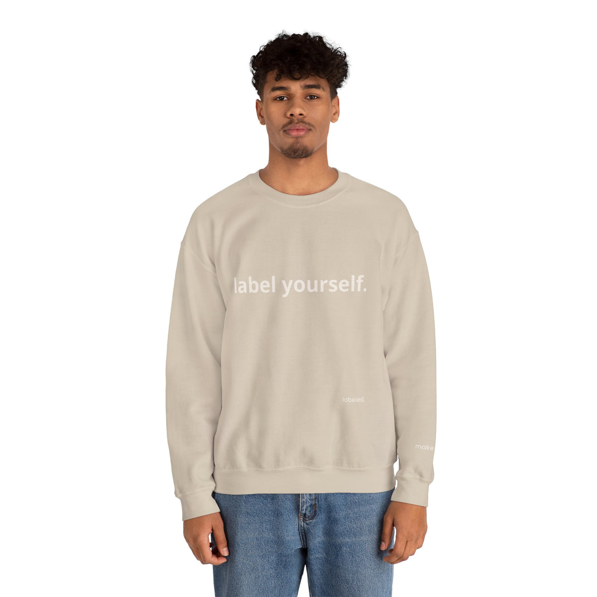 labeled. — Label Yourself Personalized Crewneck